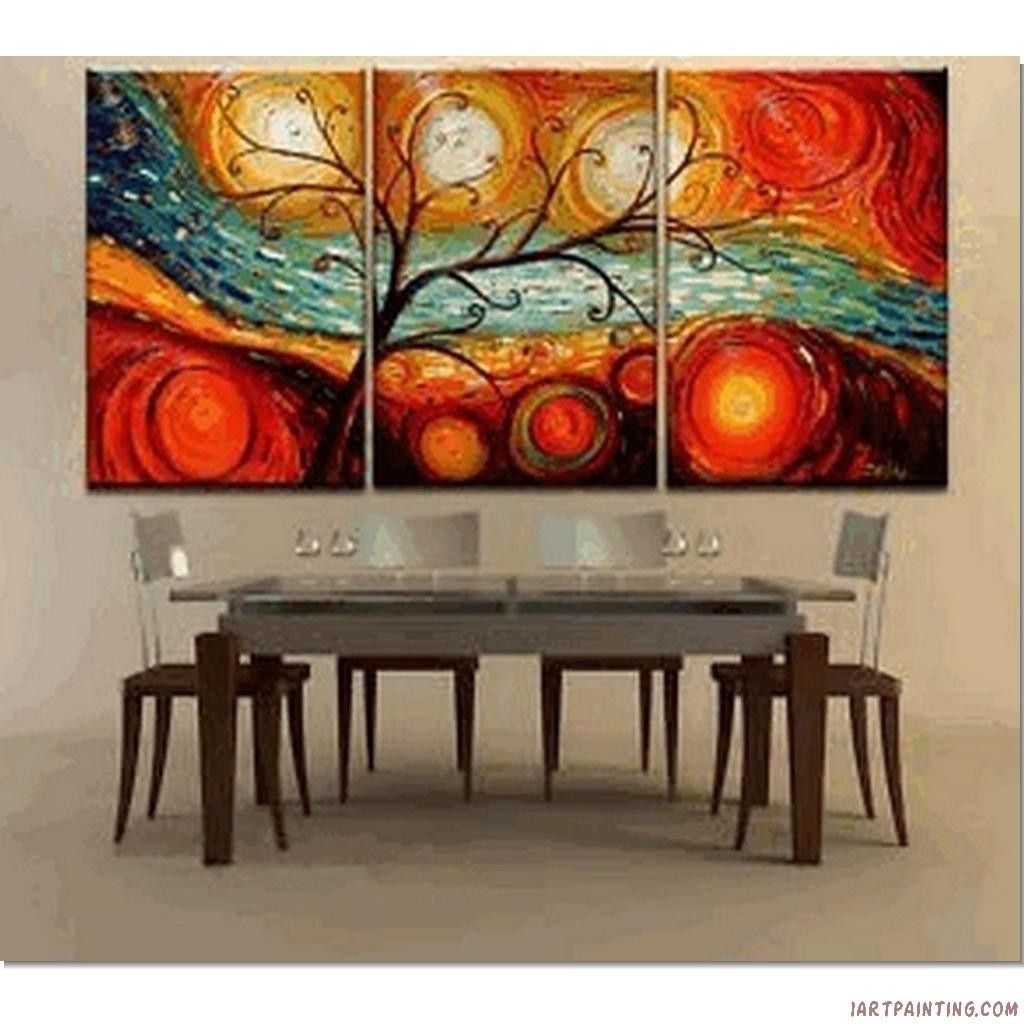 Modern Art Painting Ideas | Abstract Paintings 3pcs Canvas Set For Recent Ottawa Abstract Wall Art (View 1 of 20)