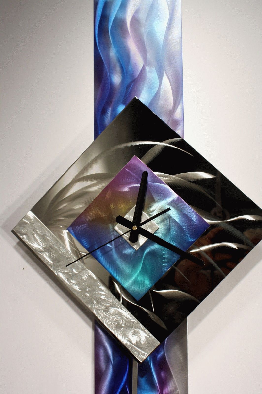 Modern Metal Wall Art Pendulum Clock, Abstract Sculpture Decor Intended For Current Abstract Metal Sculpture Wall Art (Gallery 20 of 20)