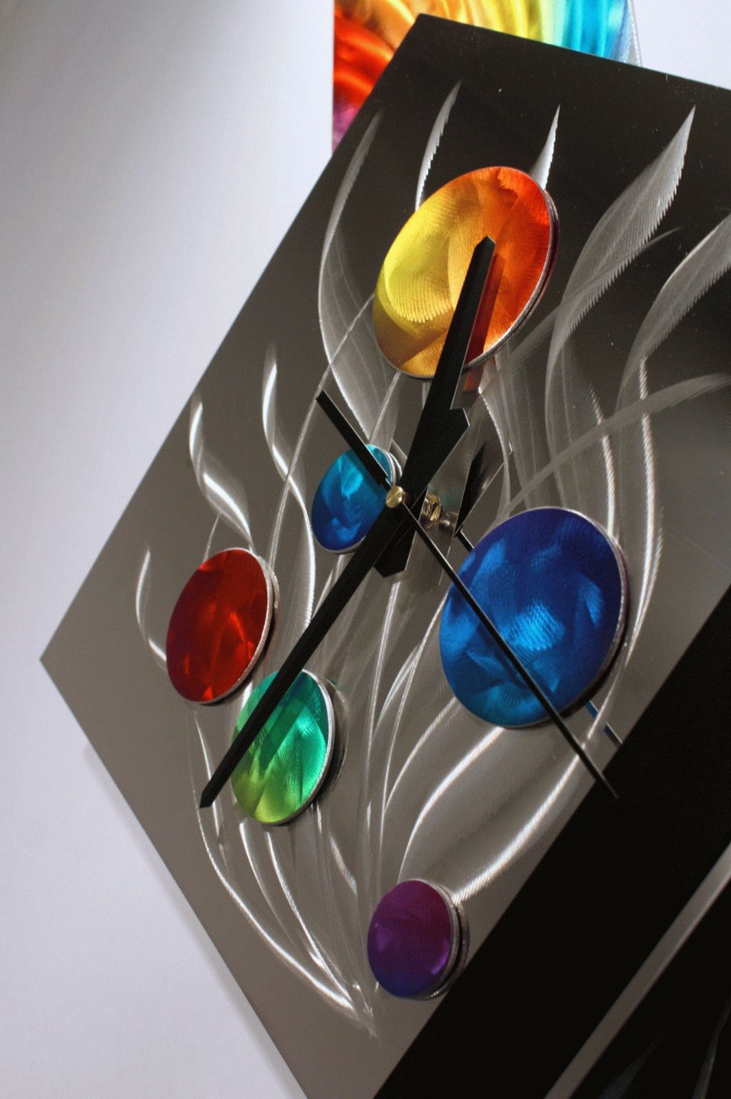 Modern Metal Wall Art Pendulum Clock, Abstract Sculpture Decor Throughout Best And Newest Abstract Metal Wall Art With Clock (View 3 of 20)