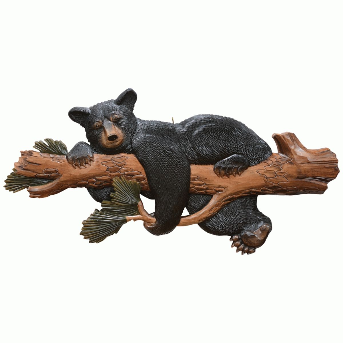 Sleepy Bear Carved Wood Wall Art Inside Best And Newest Wood animal Wall Art (Gallery 19 of 20)