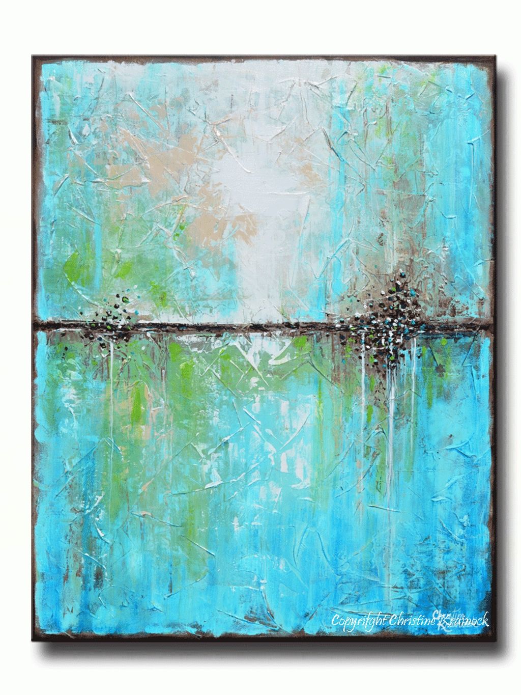 Wall Art Designs: Blue Wall Art Art Abstract Painting Aqua Blue In Newest Abstract Wall Art Prints (View 16 of 21)
