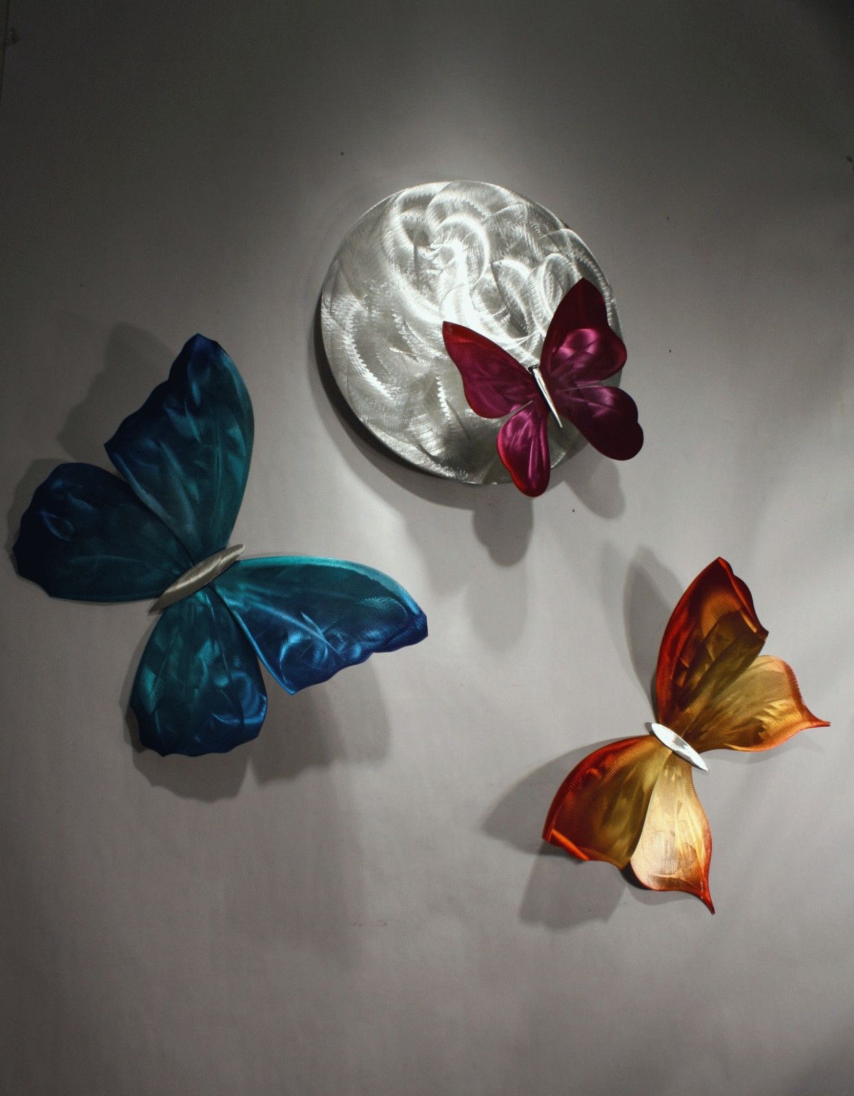 Wilmos Kovacs – Abstract Metal Sculpture Rainbow Butterfly Wall Pertaining To Latest Abstract Butterfly Wall Art (View 16 of 20)