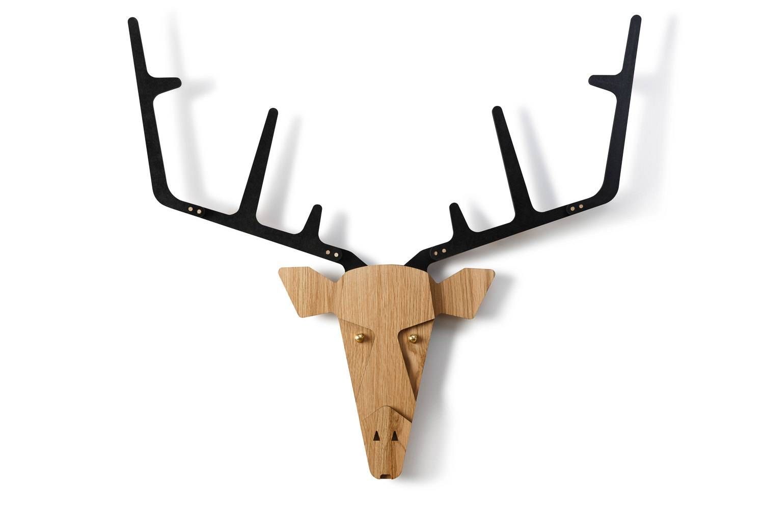 Wooden Deer Head Wall Art Decor Deer Head Animal Head Stag With Regard To Most Recently Released Wooden animal Wall Art (View 17 of 20)