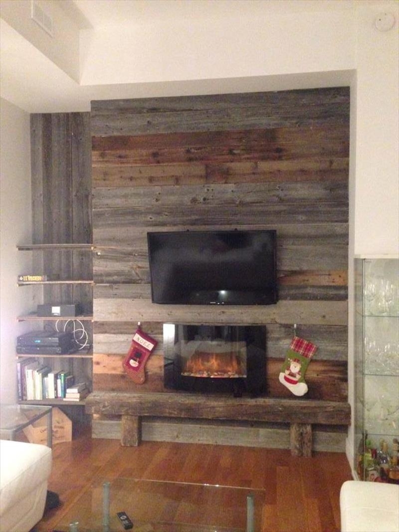 30 Inspiring Accent Wall Ideas To Change An Area | Wall Ideas, Diy With Regard To Most Recently Released Wood Pallets Wall Accents (Gallery 2 of 15)