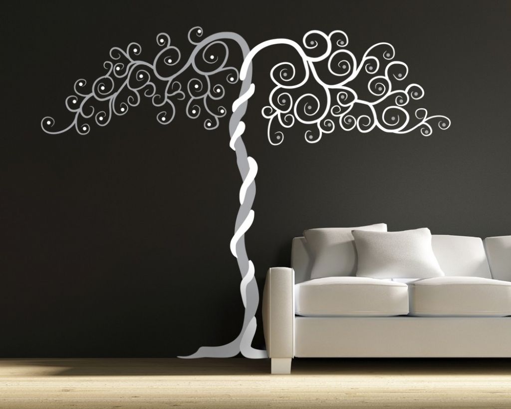 Art Vinyl Wall Art Tree Wall Art Vinyl Large Decor Tree Forest For Current Wall Accents Stickers (View 10 of 15)