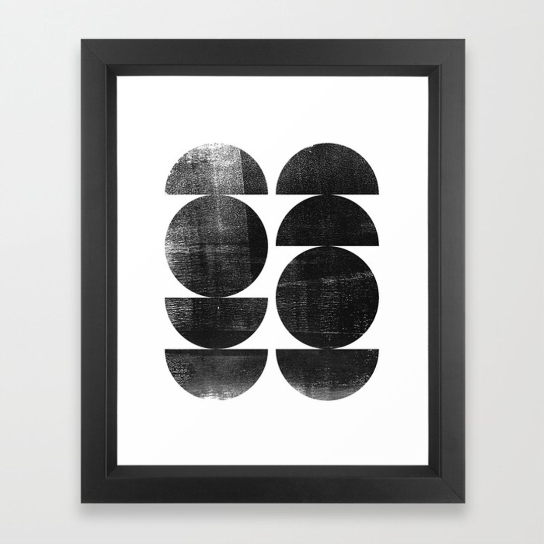 Black White And Pattern Framed Art Prints | Society6 In Latest Black And White Framed Art Prints (View 7 of 15)