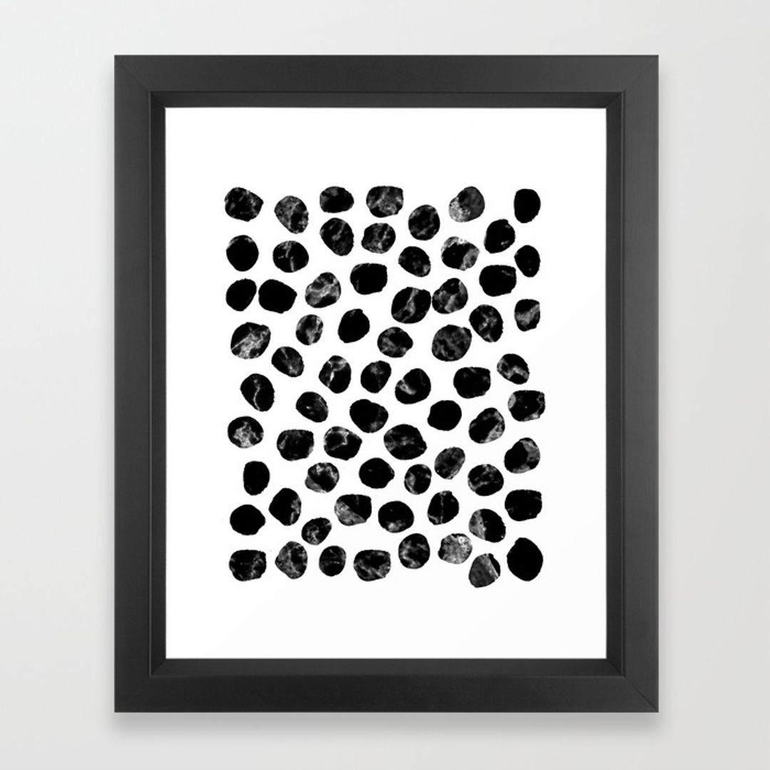 Black White, Painting And Pattern Framed Art Prints | Society6 Regarding Best And Newest Black And White Framed Art Prints (View 9 of 15)