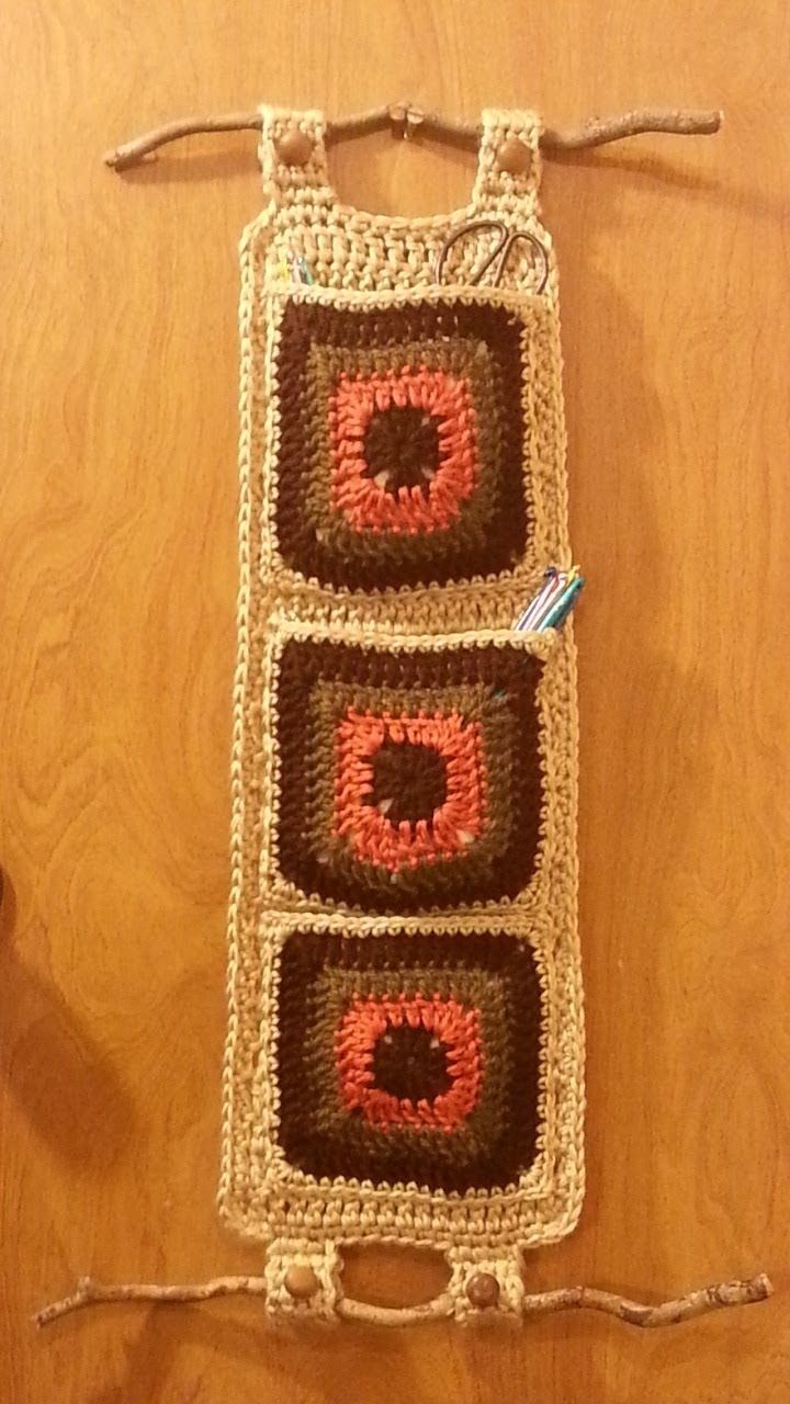 Crochet How To #crochet Granny Square Wall Hanging Organizer Regarding Recent Fabric Wall Art Patterns (View 13 of 15)