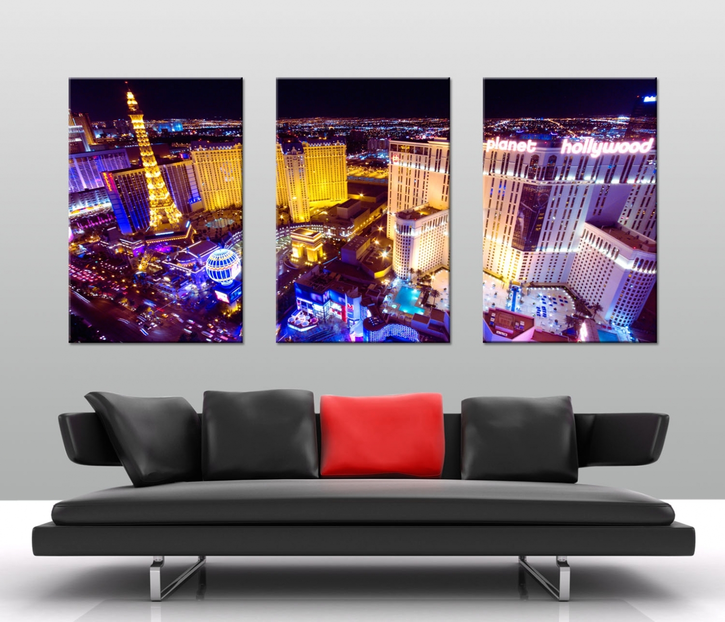 Decoration: Planet Hollywood Las Vegas Split Canvas In Admirable 3 Regarding 2018 Las Vegas Canvas Wall Art (Gallery 1 of 15)