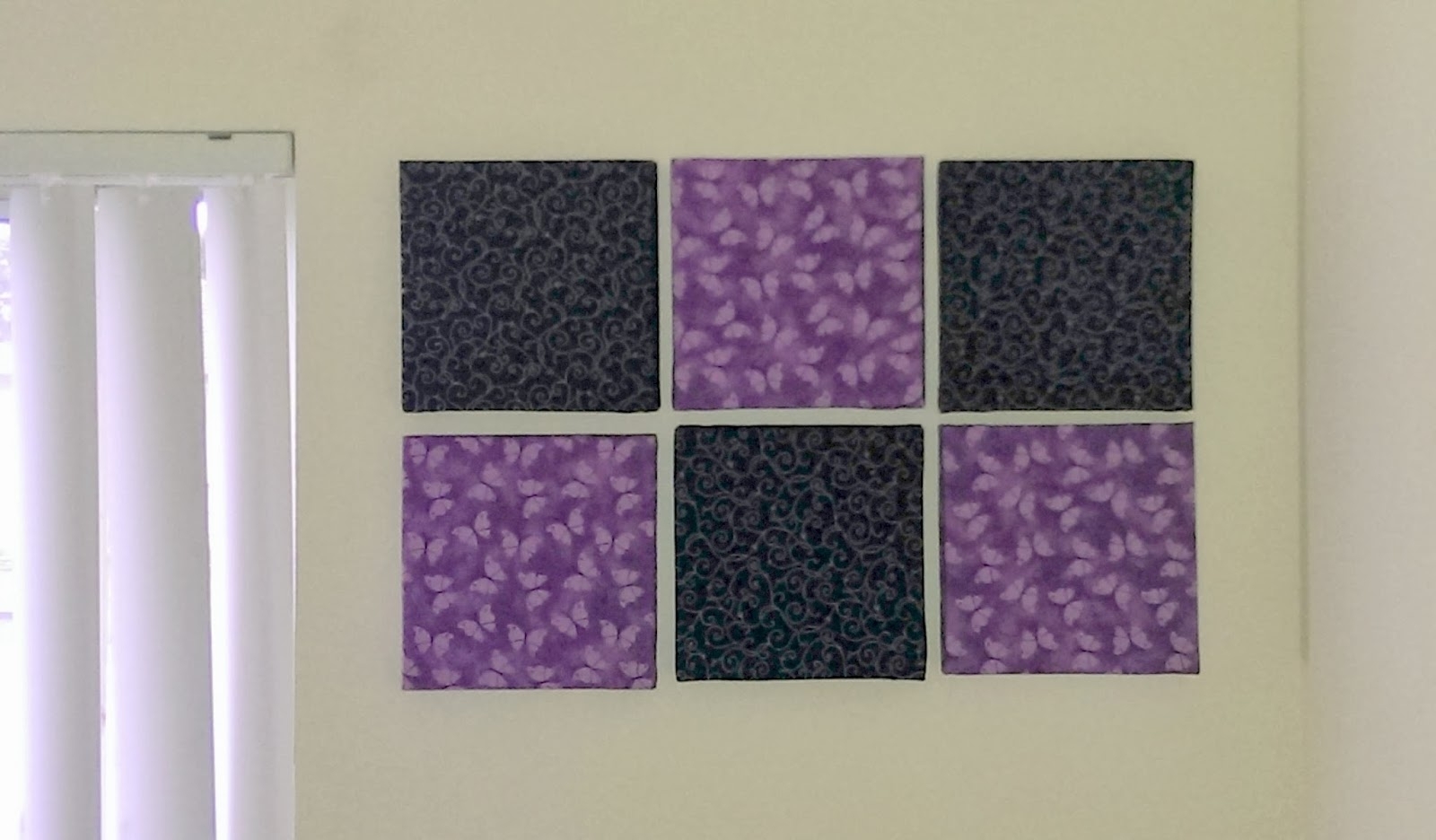 Diy Addiction: Wall Art – Fabric Covered Canvas Within Latest Purple Fabric Wall Art (Gallery 1 of 15)