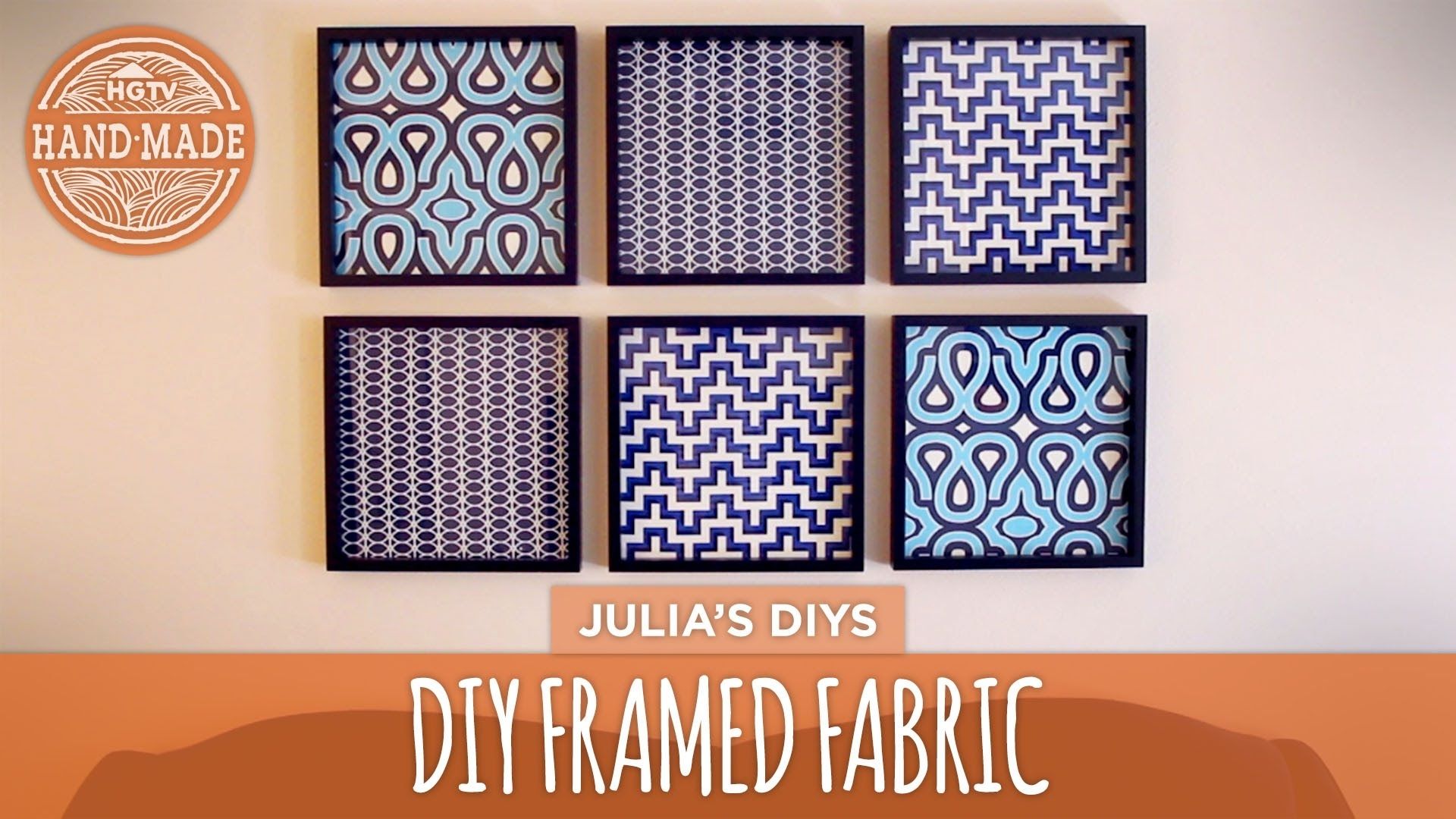 Diy Framed Fabric Gallery Wall – Hgtv Handmade – Youtube With Newest African Fabric Wall Art (View 1 of 15)
