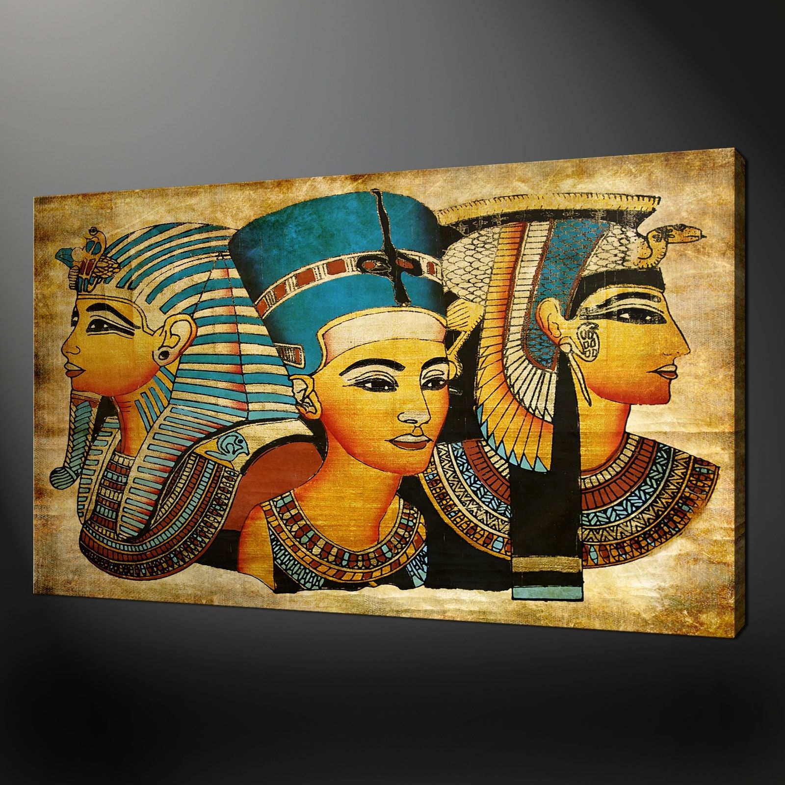 Egyptian Pharaohs Premium Canvas Print Picture Wall Art Design Intended For 2017 Egyptian Canvas Wall Art (View 1 of 15)