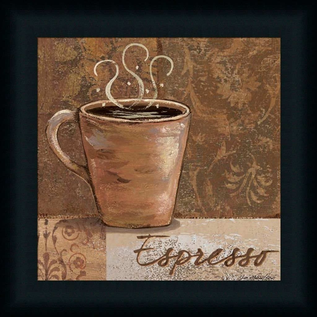 Espressojo Coffee Sign Kitchen Décor Framed Art Print Wall Throughout Most Up To Date Framed Coffee Art Prints (View 1 of 15)