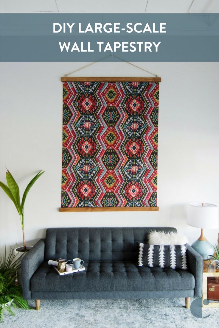 Everything You Ever Wanted To Know About Fabric + An Easy Project Throughout Current Diy Large Fabric Wall Art (Gallery 1 of 15)