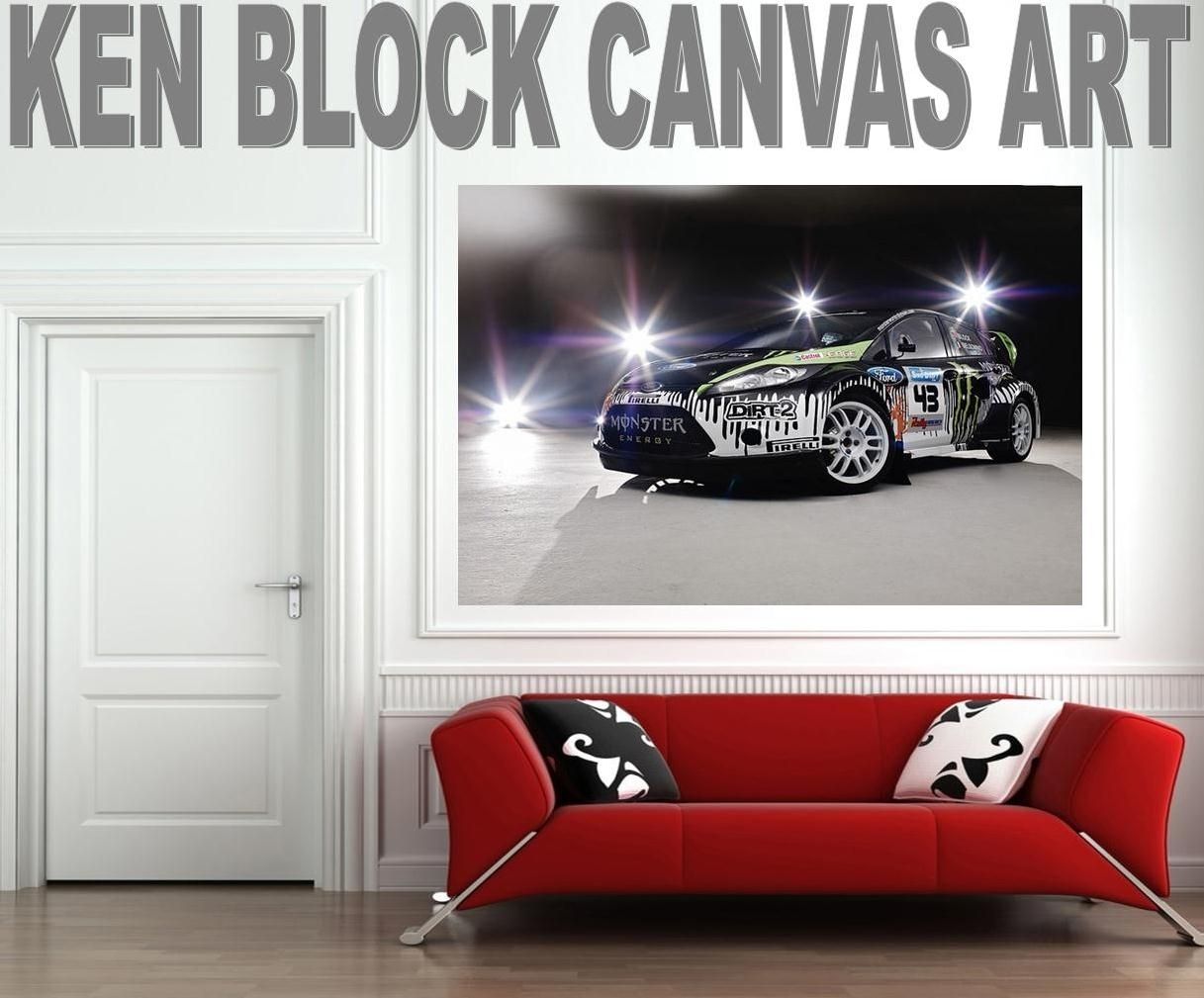 Exclusive Canvas Wall Art: Ken Block Monster Wrc For Most Current Cars Theme Canvas Wall Art (View 11 of 15)