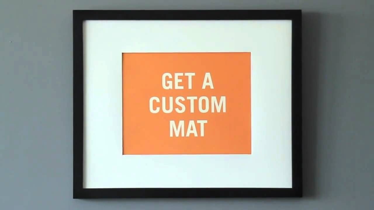 How To Frame Your Art – Youtube Within Most Recent Custom Framed Art Prints (View 4 of 15)