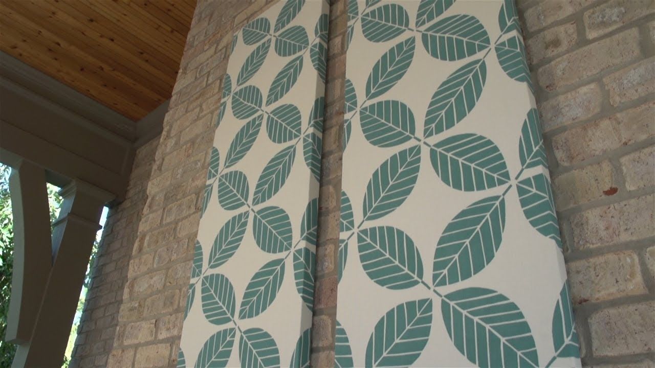 How To Make Outdoor Fabric Wall Art – Youtube With Latest Diy Fabric Panel Wall Art (View 2 of 15)