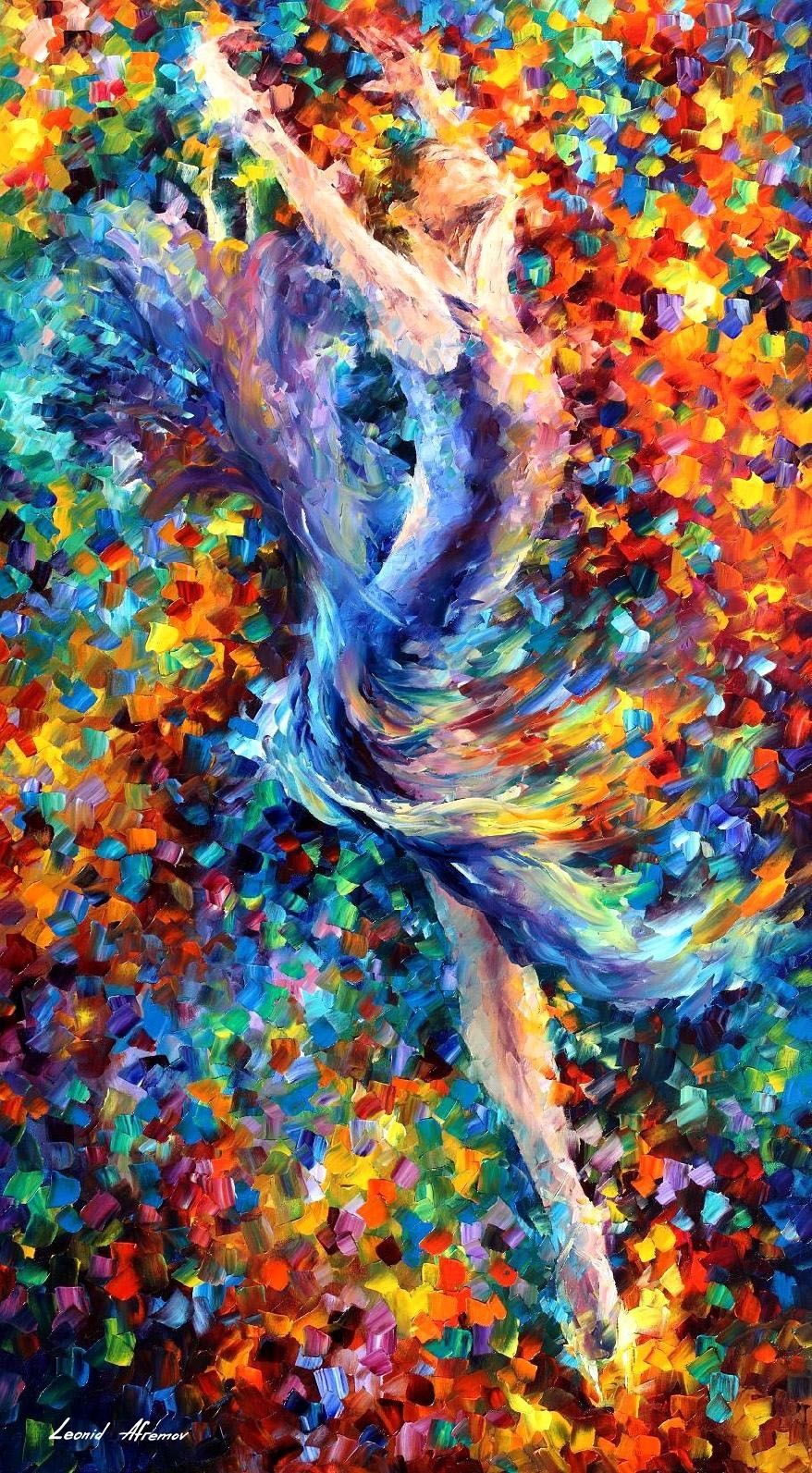 Jump – Palette Knife Oil Painting On Canvasleonid Afremov – 36 Throughout Current Jump Canvas Wall Art (View 11 of 15)