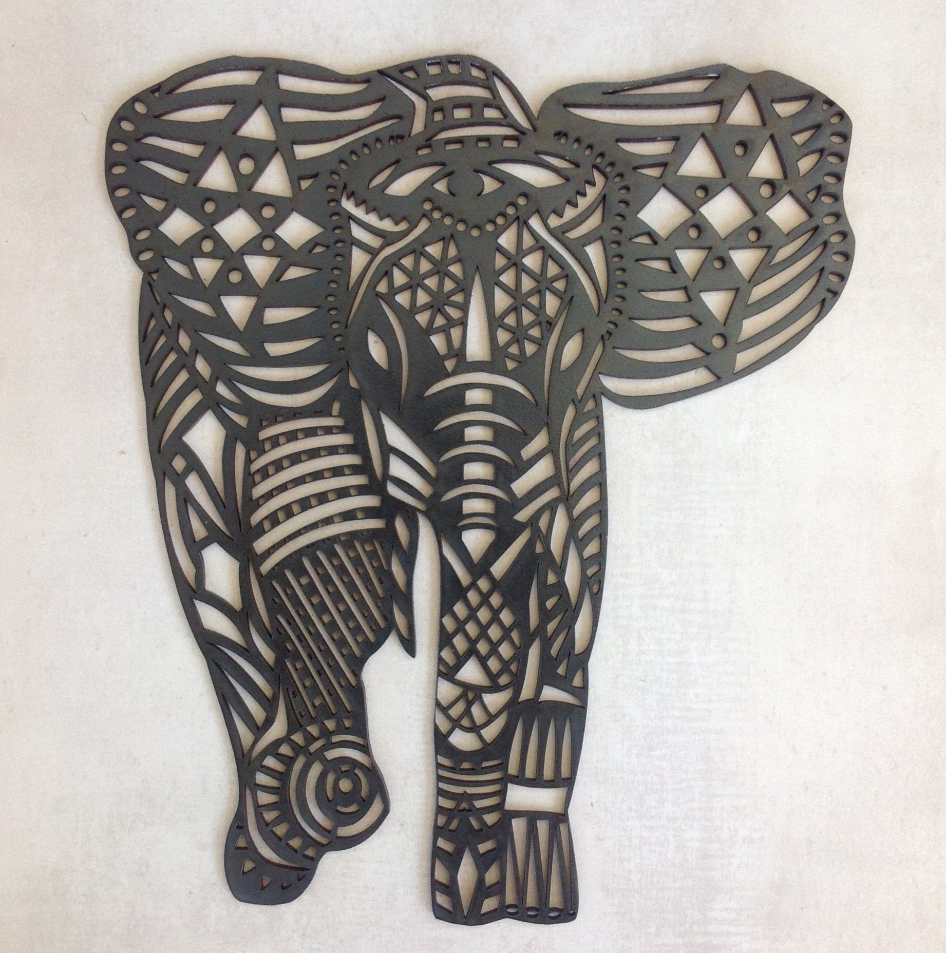 Let This Fancy Elephant Grace Your Wall! The Elephant Is A3 Size With Regard To Best And Newest African Wall Accents (View 3 of 15)