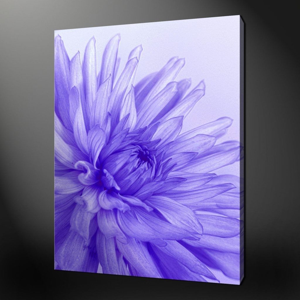 Lovely Ideas Purple Flower Wall Art Together With 16 Canvas Pertaining To Most Up To Date Purple Flowers Canvas Wall Art (Gallery 3 of 15)