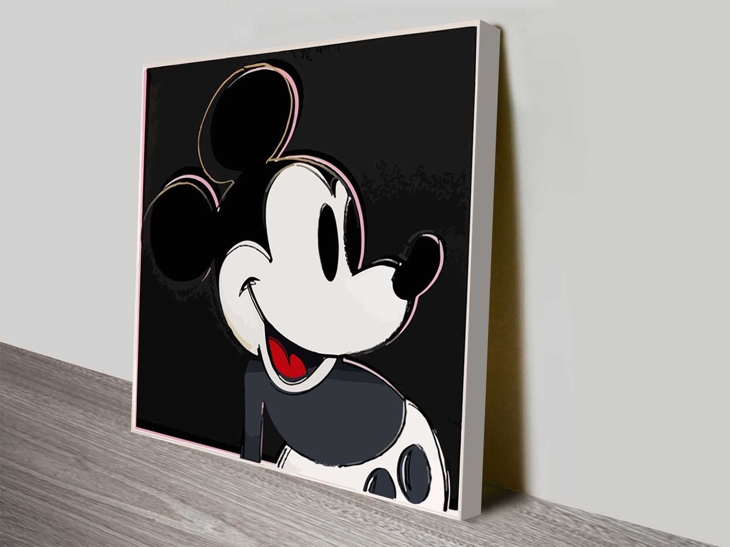 Mickey Mouseandy Warhol Iconic Pop Art Wall Canvas Throughout Current Mickey Mouse Canvas Wall Art (View 5 of 15)