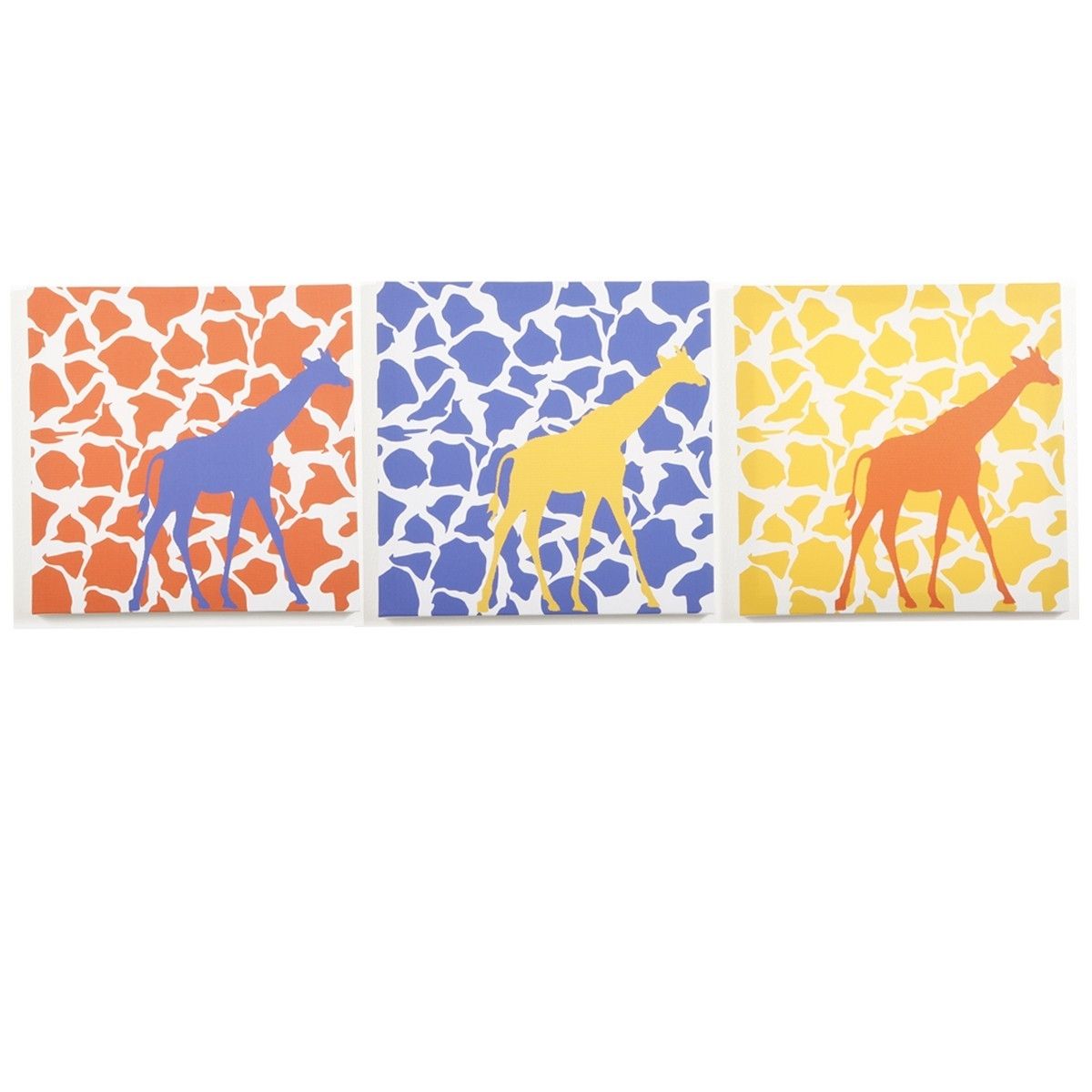 Modern Littles – Rusty Giraffe – Canvas Wall Art – 3 Pc (View 13 of 15)