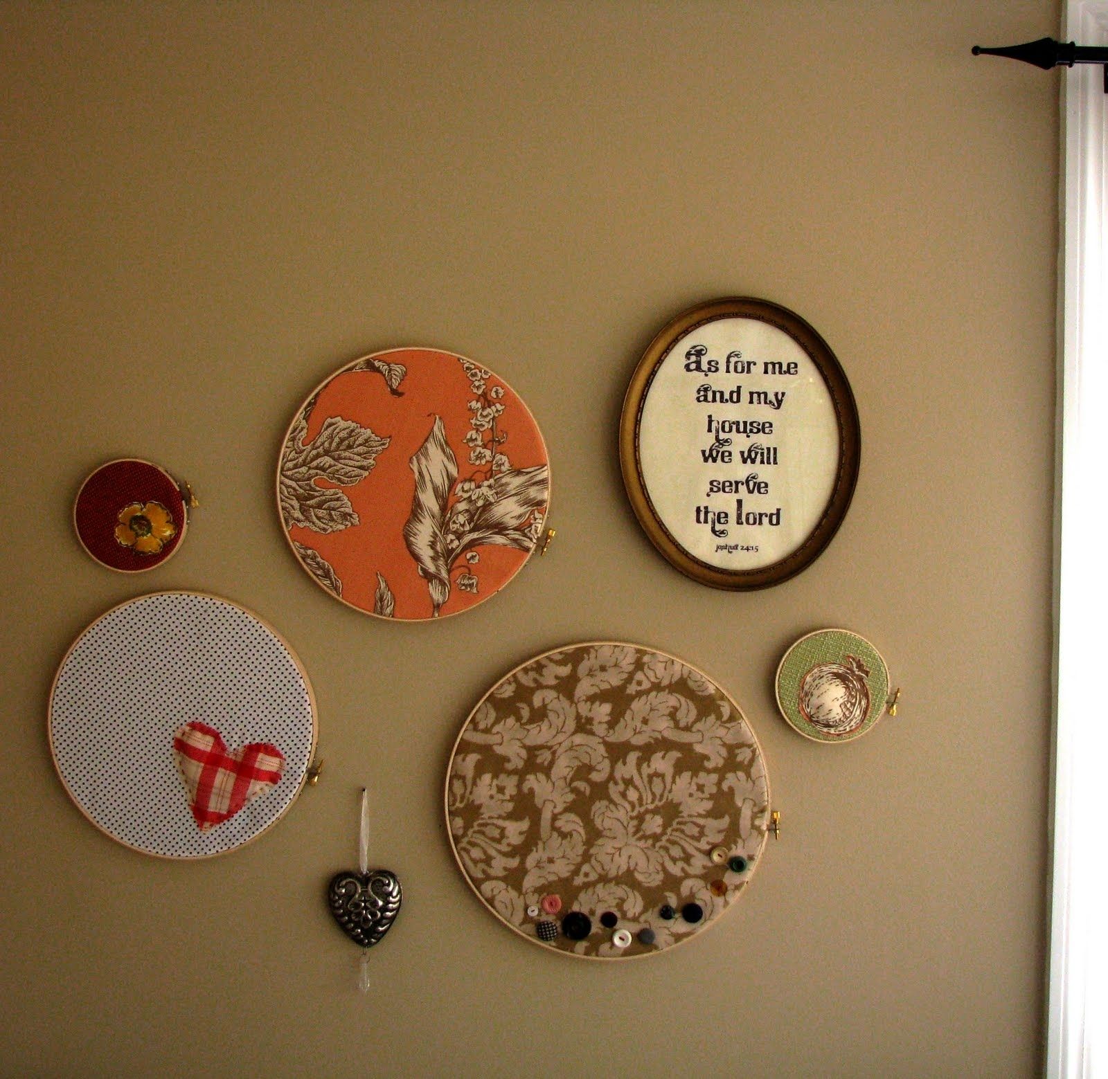 Mostaza Seed: I Heart Hoop Wall Art Inside Best And Newest Fabric Hoop Wall Art (View 3 of 15)