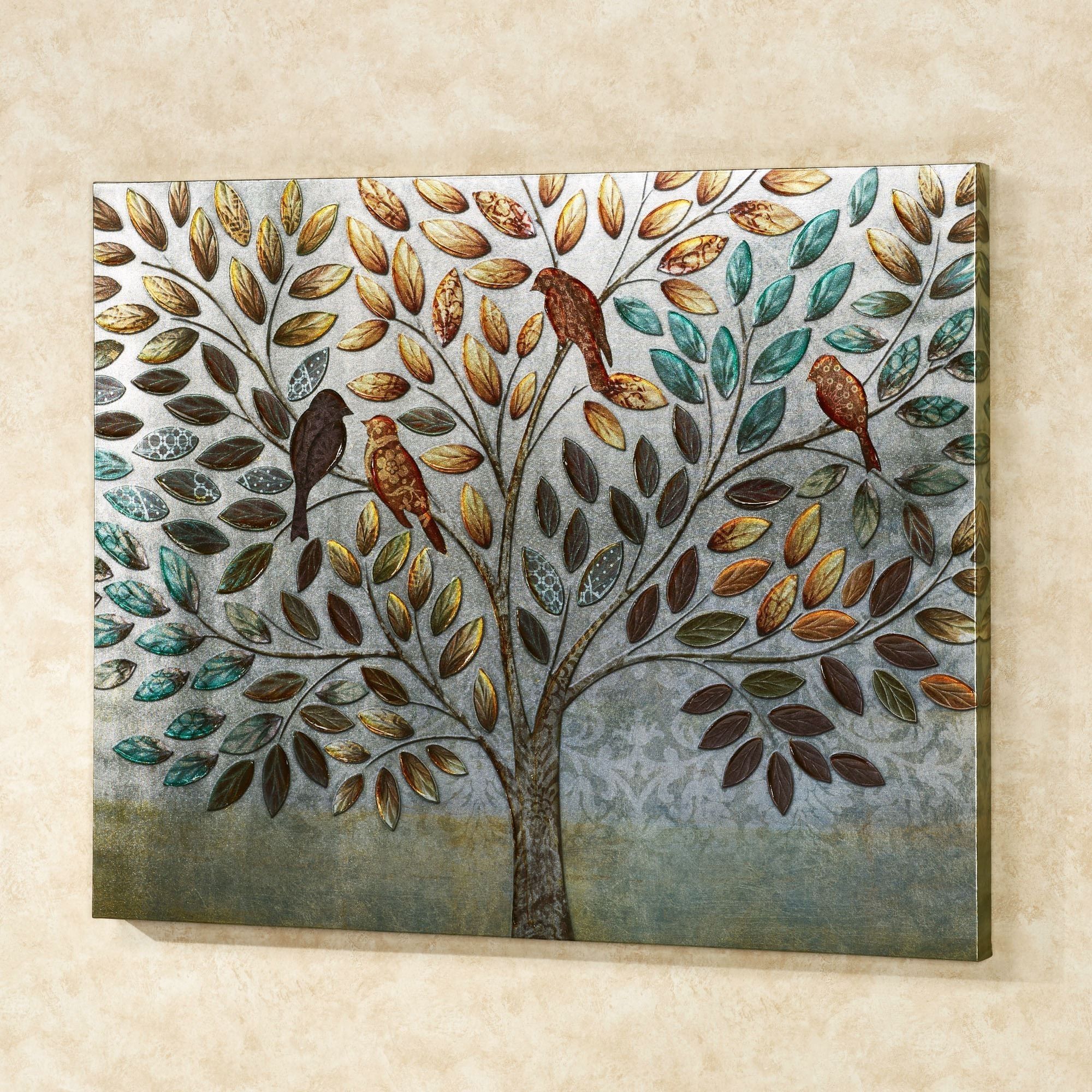 Natures Splendor Birds In Tree Canvas Wall Art Intended For Most Up To Date Birds Canvas Wall Art (View 1 of 15)
