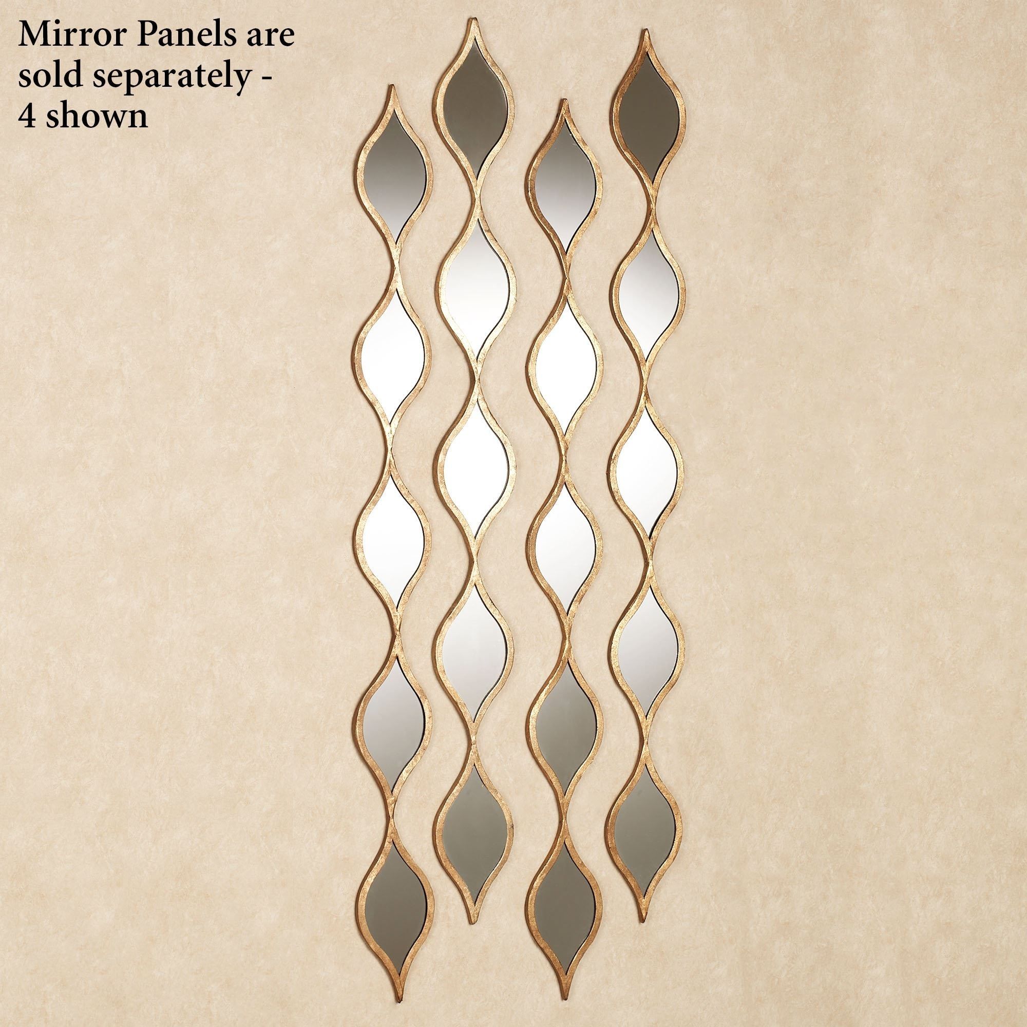 Ophelia Teardrops Mirrored Wall Accent Within Best And Newest Gold Wall Accents (View 6 of 15)