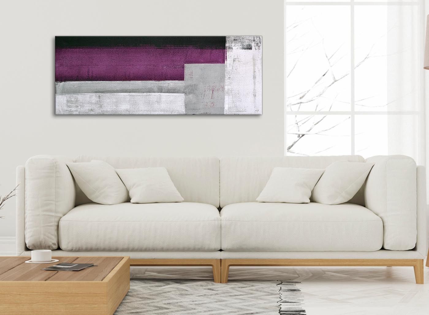 Purple Grey Painting Bedroom Canvas Wall Art Accessories Inside 2018 Bedroom Canvas Wall Art (View 11 of 15)