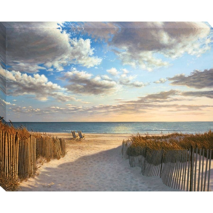 Shop 30" X 38" Sunset Beach Canvas Wall Art At Lowes With 2017 Lowes Canvas Wall Art (View 2 of 15)