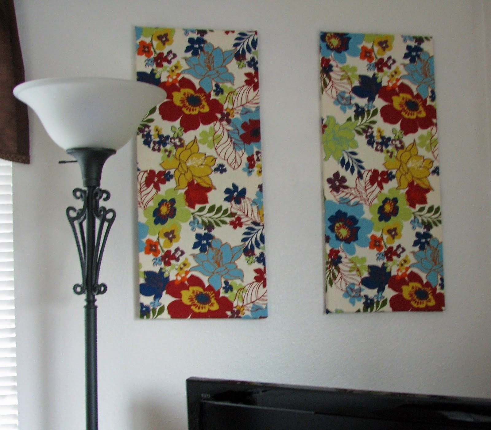 The Closet Domestic: Hiding White Walls: Fabric Wall Art For Recent Fabric Panels For Wall Art (View 9 of 15)