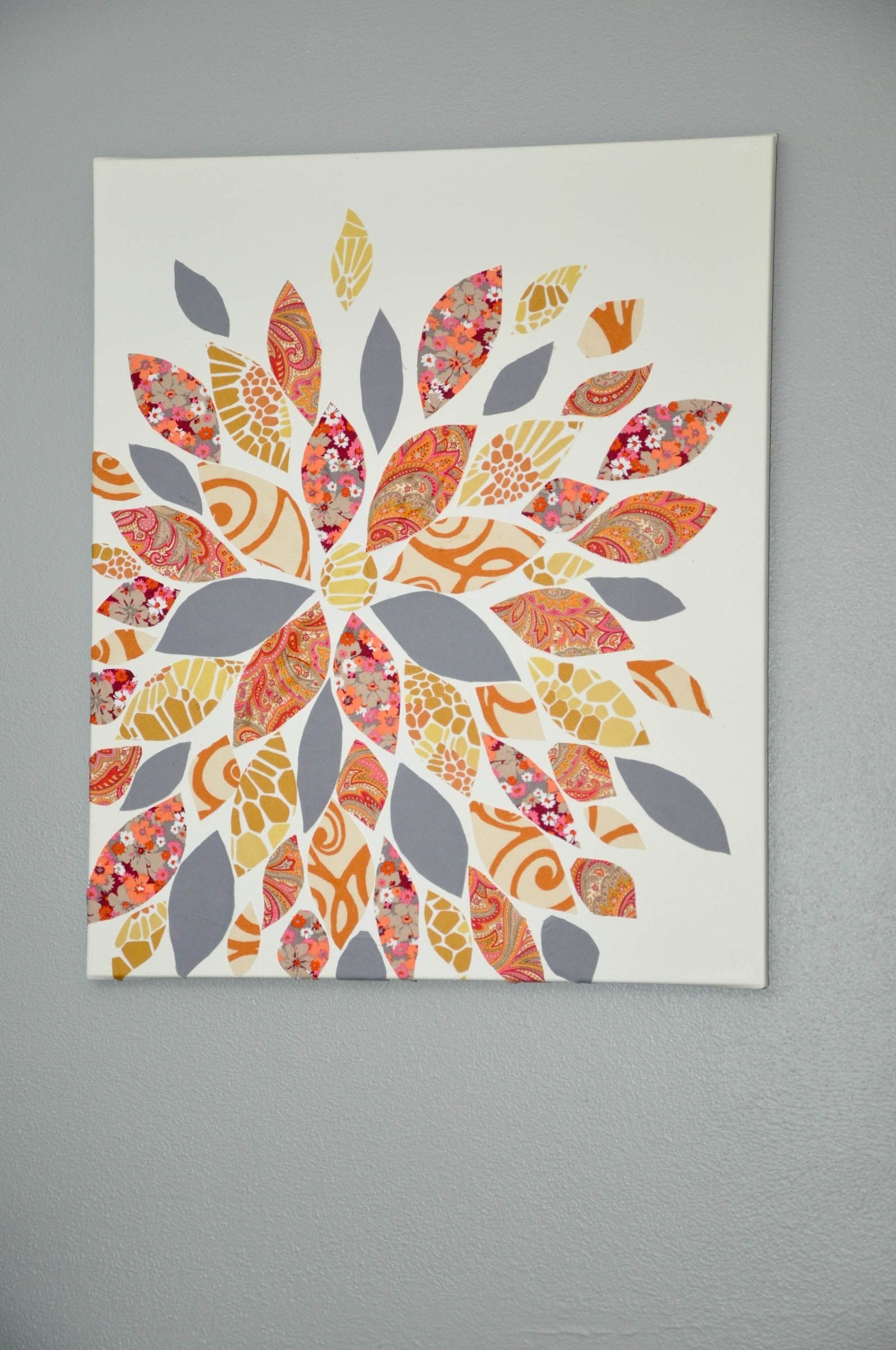 This Is So Cute And So Easy! Gosh I Can't Wait To Own My Own With Best And Newest Diy Fabric Flower Wall Art (View 12 of 15)