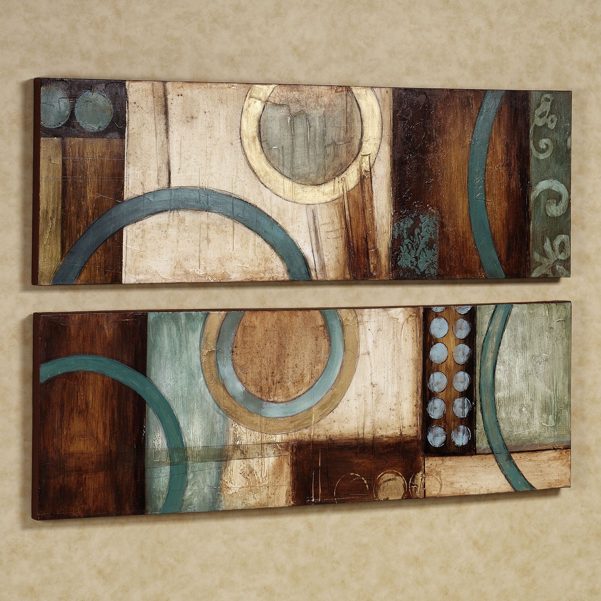 Wall Art Designs: Wall Art Sets Metal Wall Art Set Metal Wall Art Intended For Most Recently Released Blue And Brown Canvas Wall Art (View 1 of 15)