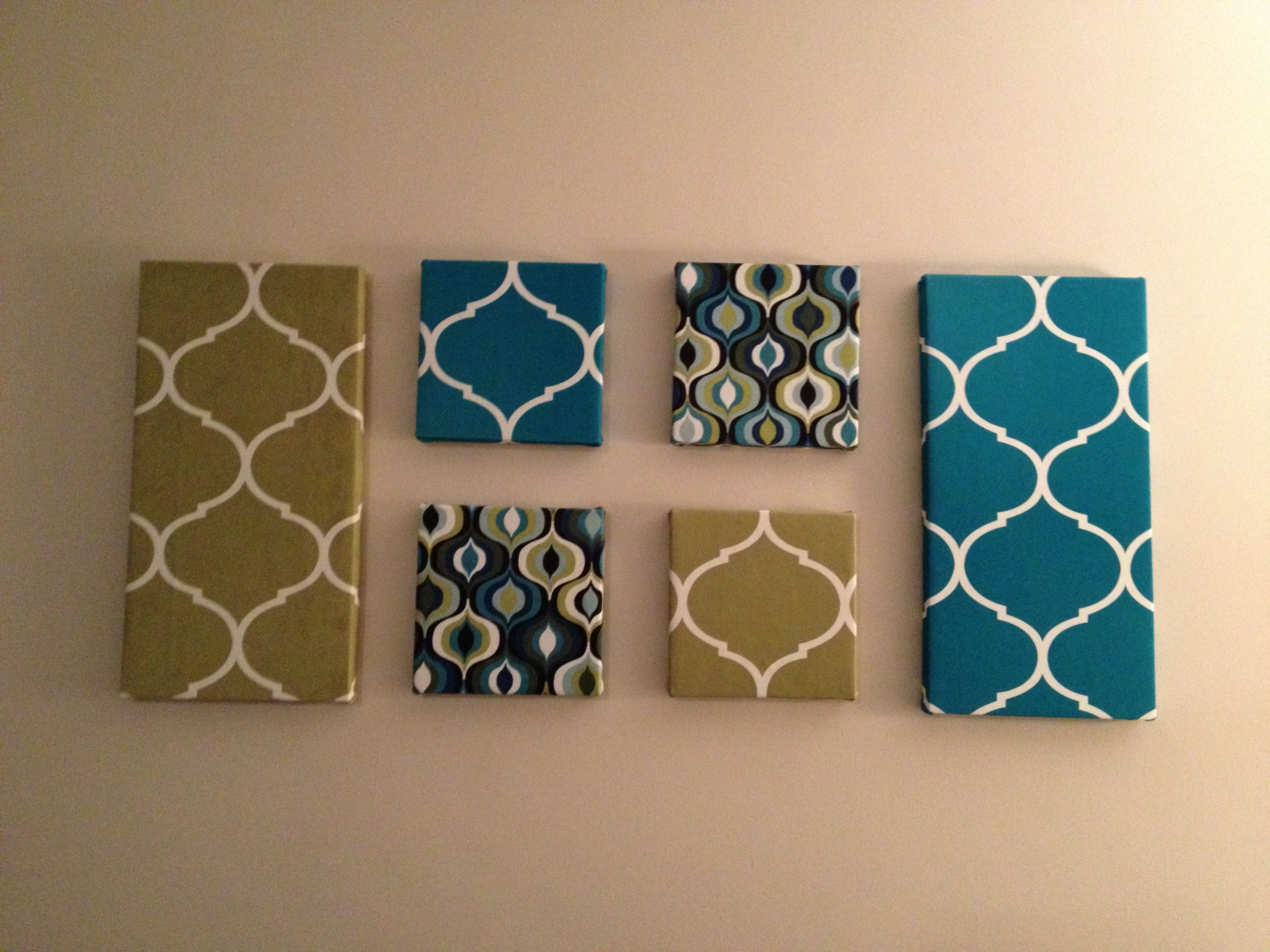 Wall Art: Fabric Covered Canvases | Candy And Her Cupcakes Within Newest Fabric Wall Art Canvas (View 1 of 15)