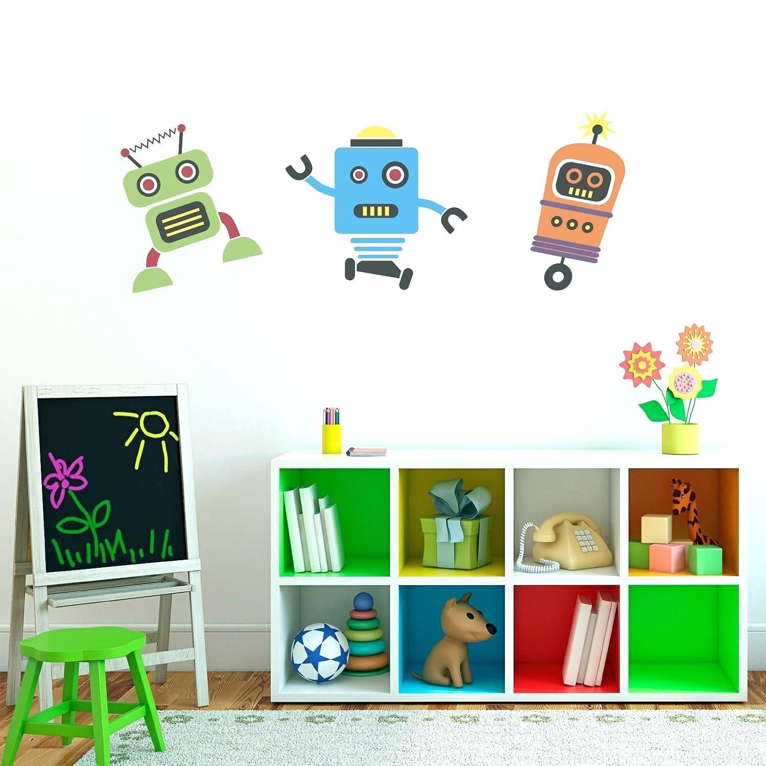 Wall Arts ~ Robot Canvas Wall Art Kid Robot Wall Art Retro Robot Throughout Best And Newest Robot Canvas Wall Art (Gallery 12 of 15)