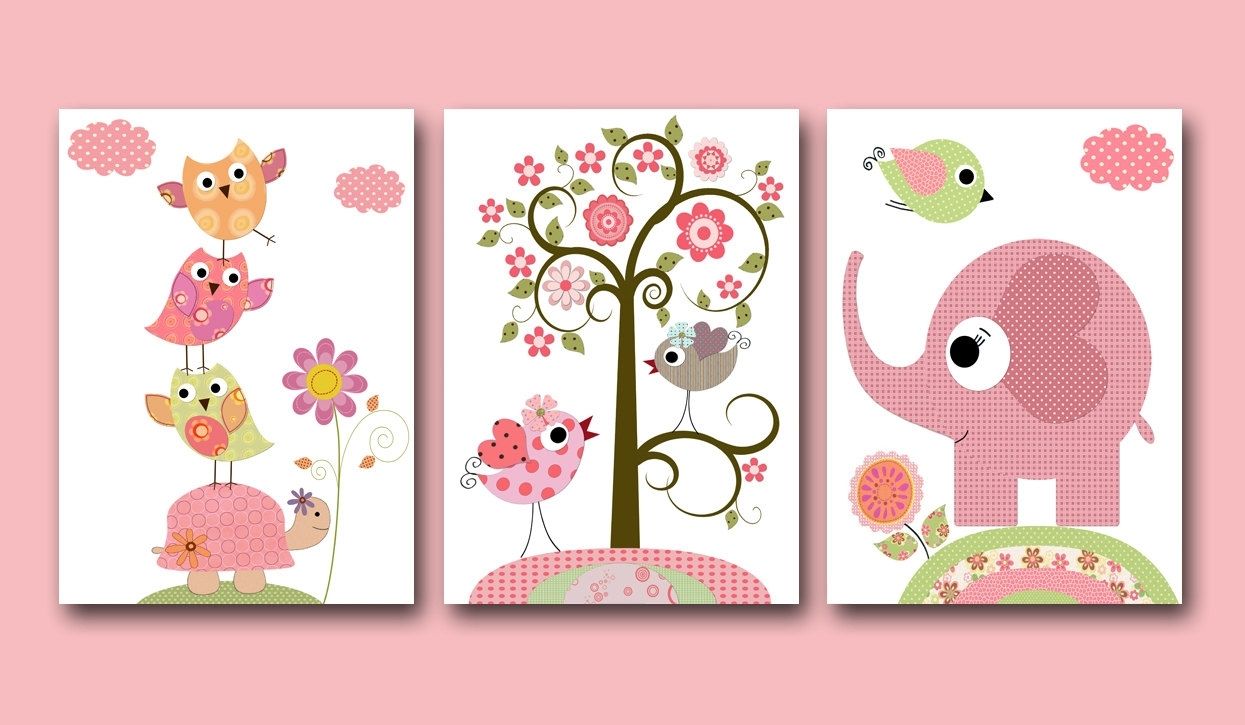 Wall Decorations For Baby Girl Room • Walls Decor Regarding Recent Girl Nursery Wall Accents (View 12 of 15)