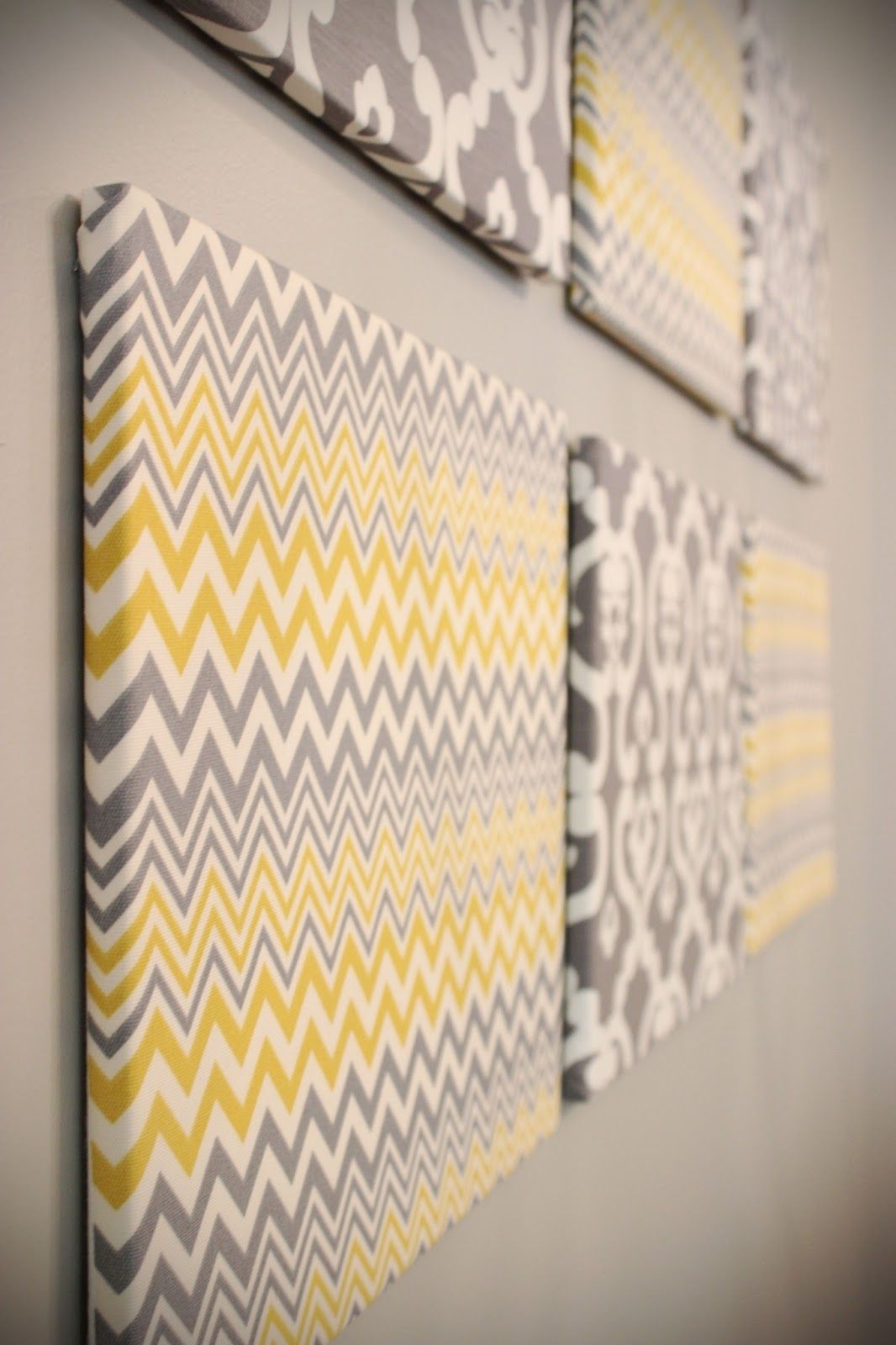 Why Have I Never Thought Of This, Buy Blank Canvases And Buy Cute For Newest Damask Fabric Wall Art (Gallery 10 of 15)