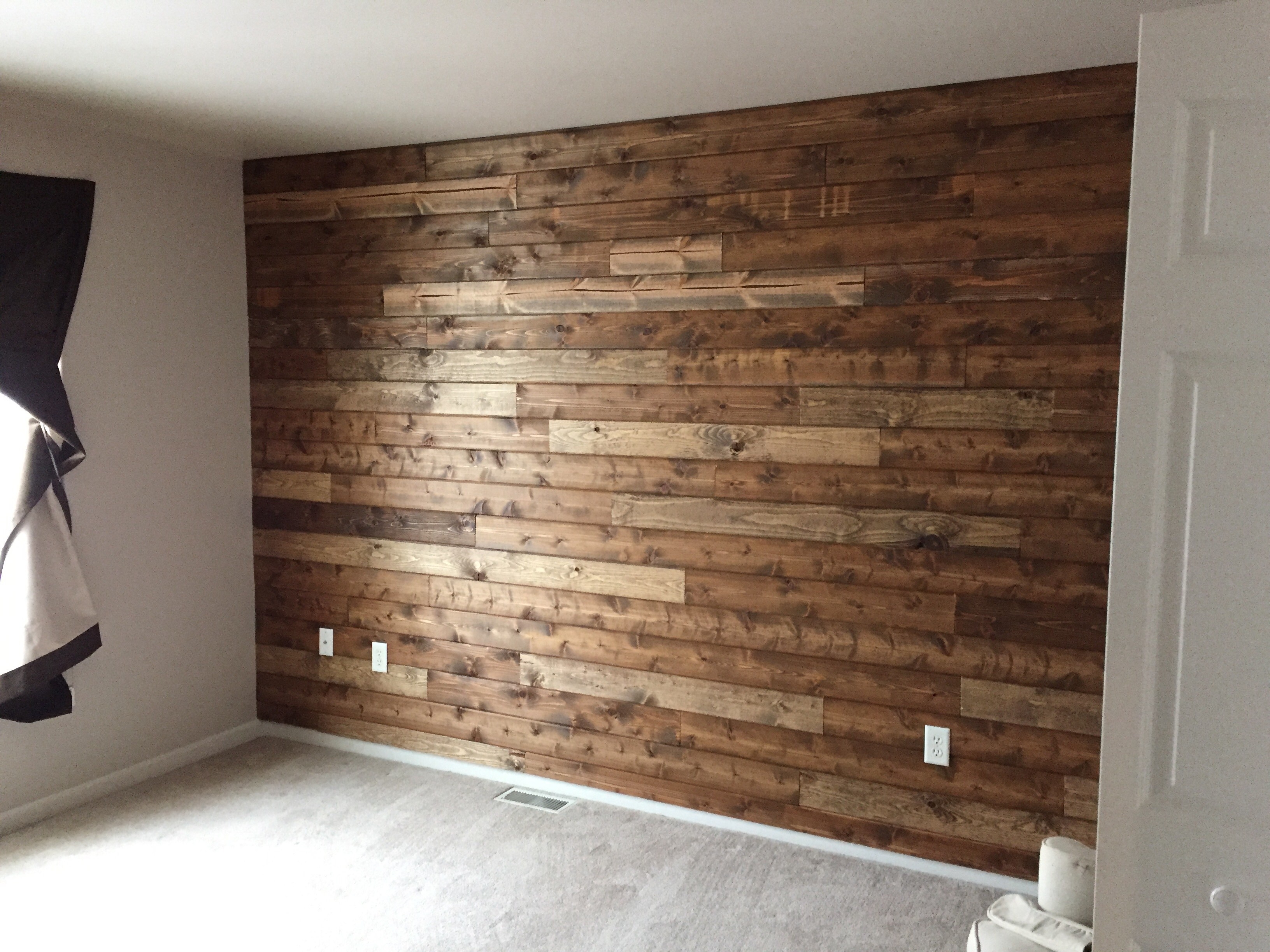 Wooden Accent Wall Tutorial Wood Accent Wall In Bathroom Accent Regarding Latest Wood Wall Accents (Gallery 1 of 15)