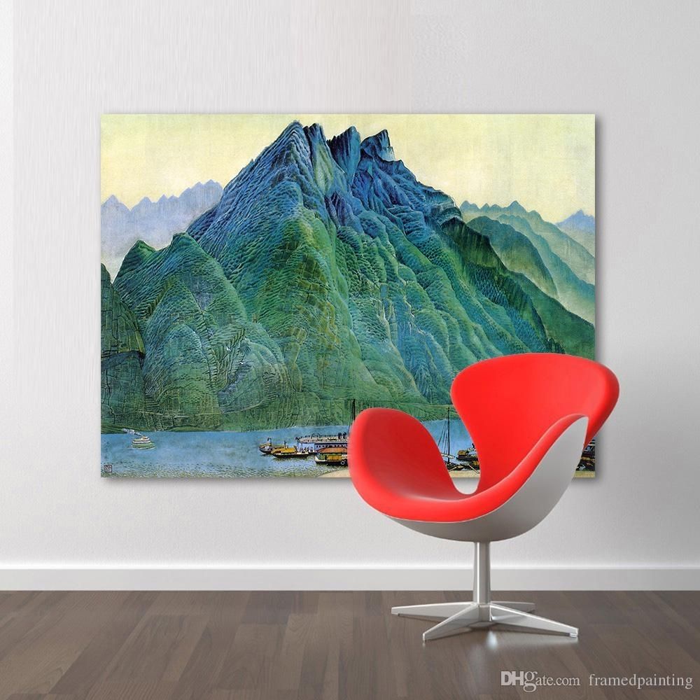 2018 Wall Art Pictures For Living Room Chinese Landscape Painting With Regard To Best And Newest Chinese Wall Art (View 11 of 20)