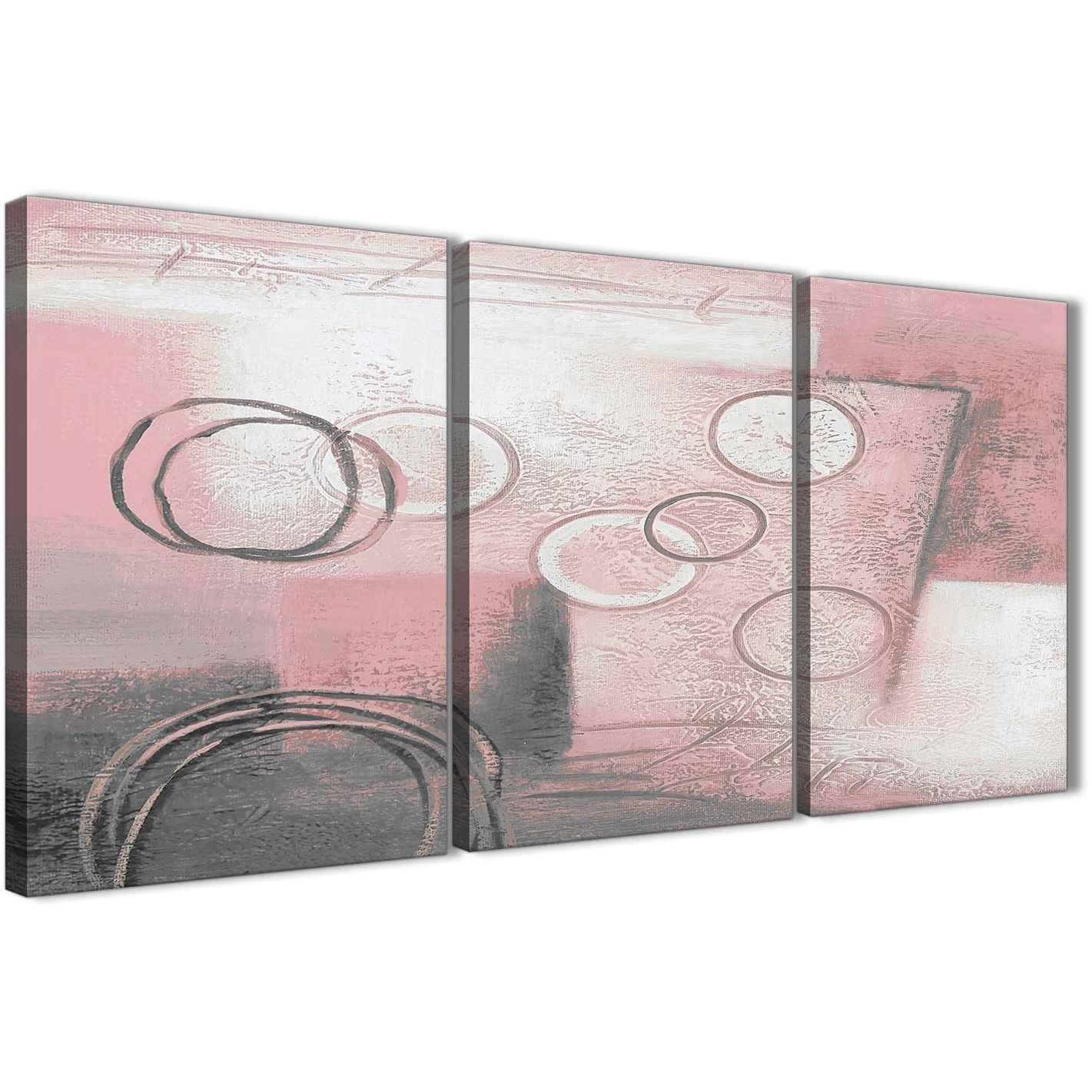 3 Piece Blush Pink Grey Painting Kitchen Canvas Wall Art Decor Within Most Recently Released Kitchen Canvas Wall Art Decors (View 13 of 20)