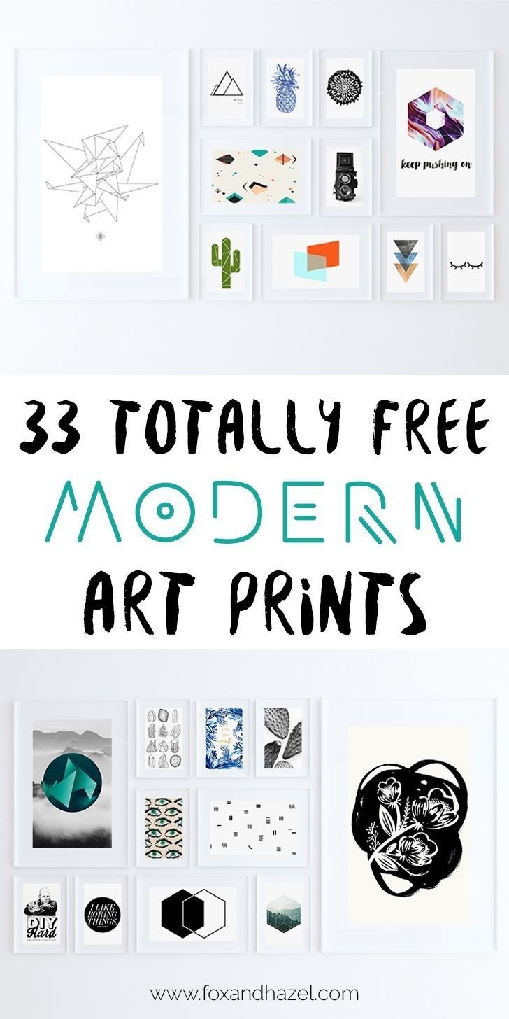 33 Totally Free Modern Art Printables For Your Home | *all Things Intended For 2018 Free Printable Wall Art (View 2 of 20)