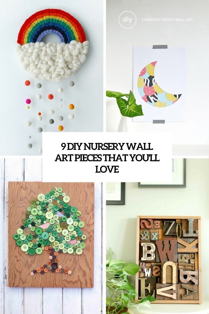 9 Diy Nursery Wall Art Pieces That You'll Love – Shelterness With 2018 Baby Room Wall Art (View 16 of 20)