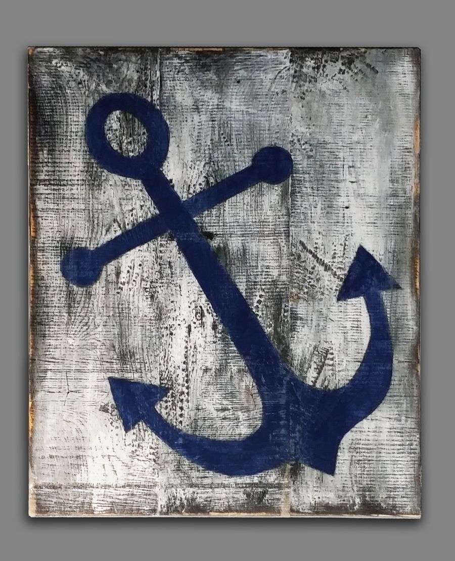 Anchor Wall Art For A Beach House Or Nautical Themed Decor (View 8 of 20)