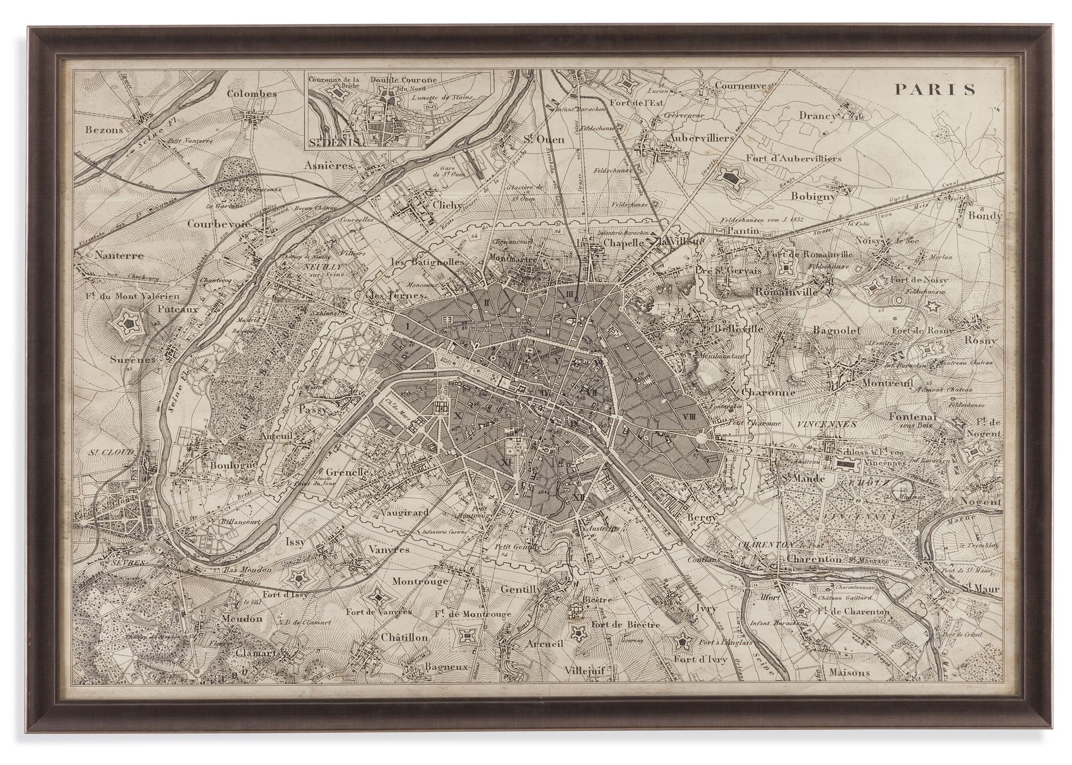 Bassett Mirror Company Map Of Paris Wall Art – Boho Collection: 6 Regarding 2018 Map Of Paris Wall Art (View 3 of 20)