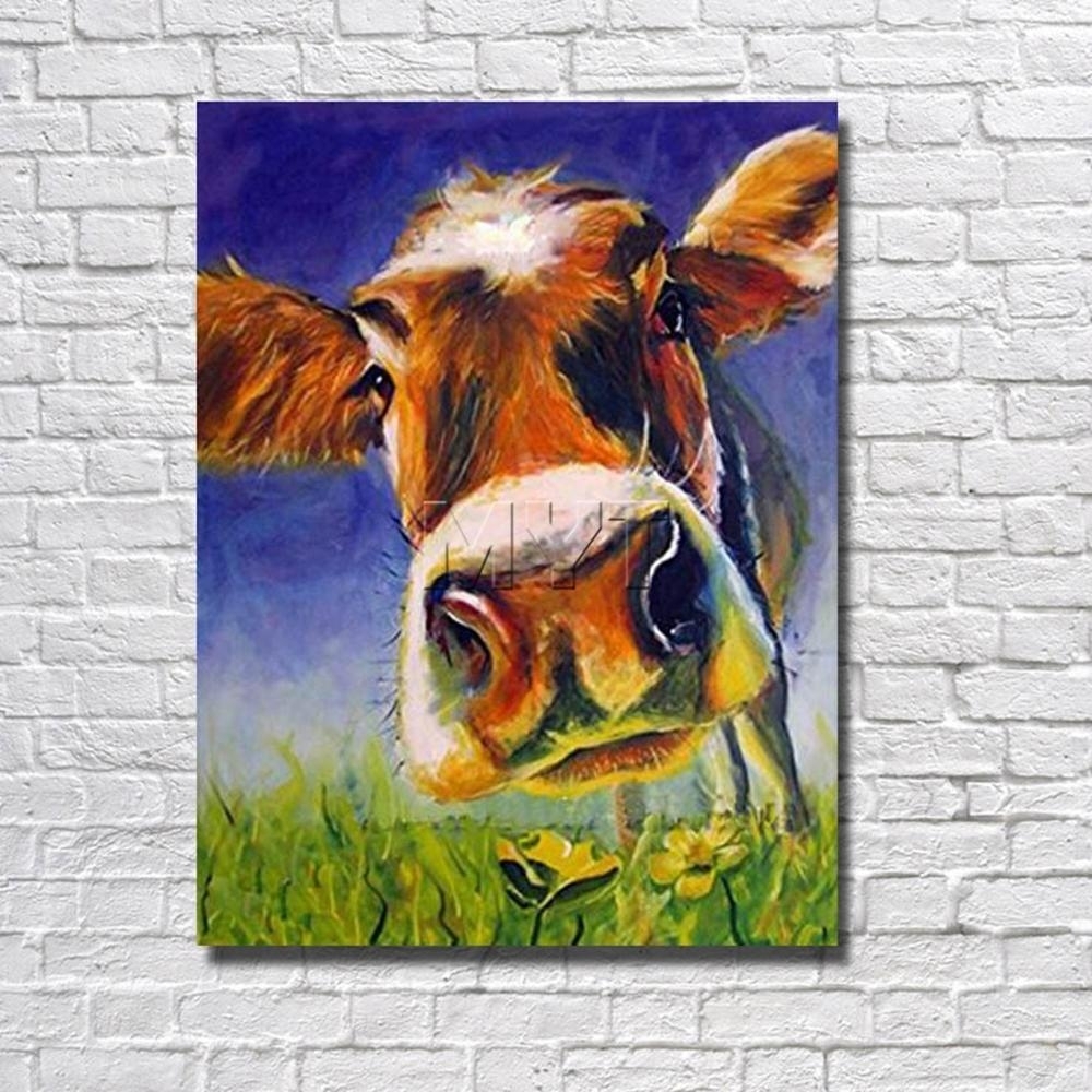 Featured Photo of 20 The Best Cow Canvas Wall Art