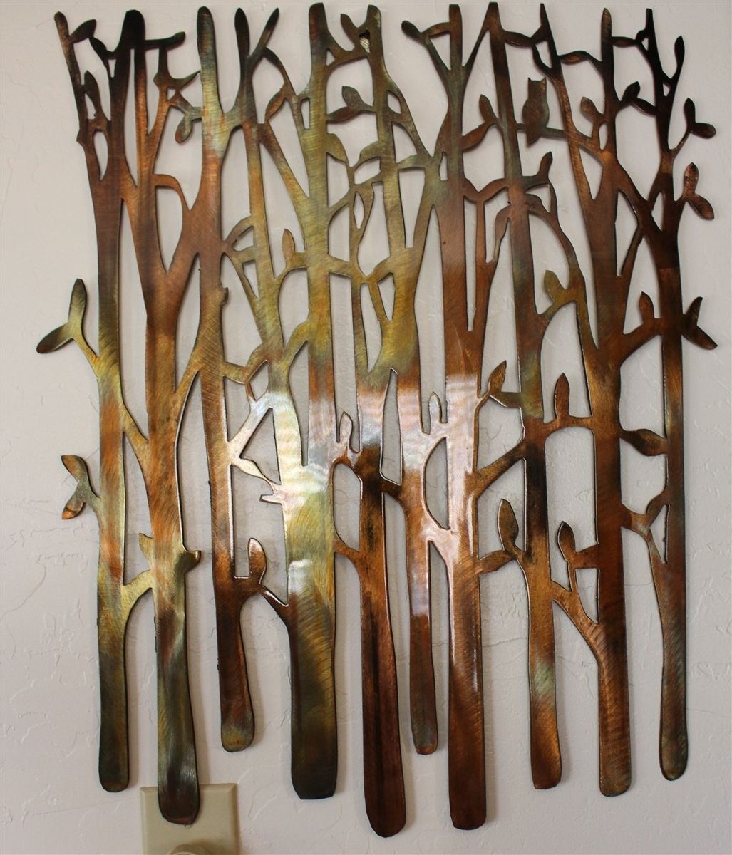 Birch Tree, Birch Tree Metal Art, Bamboo, Bird In The Trees, Bird On Regarding Most Recently Released Bamboo Wall Art (View 2 of 20)