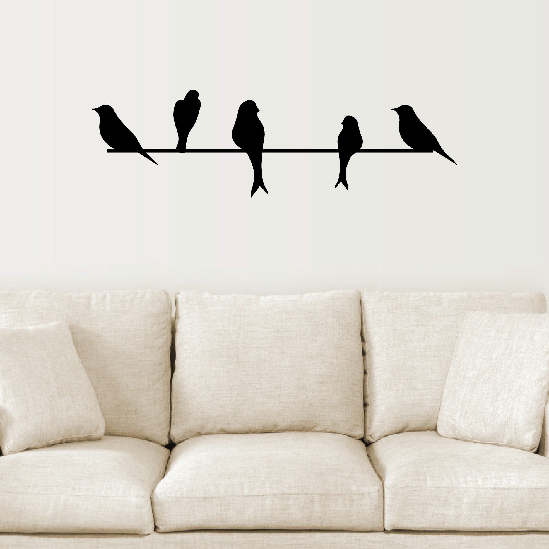 Bird Wall Art Fresh Birds A Wire Takuice Ideas Bright On Canvas For 2017 Birds On A Wire Wall Art (View 1 of 20)