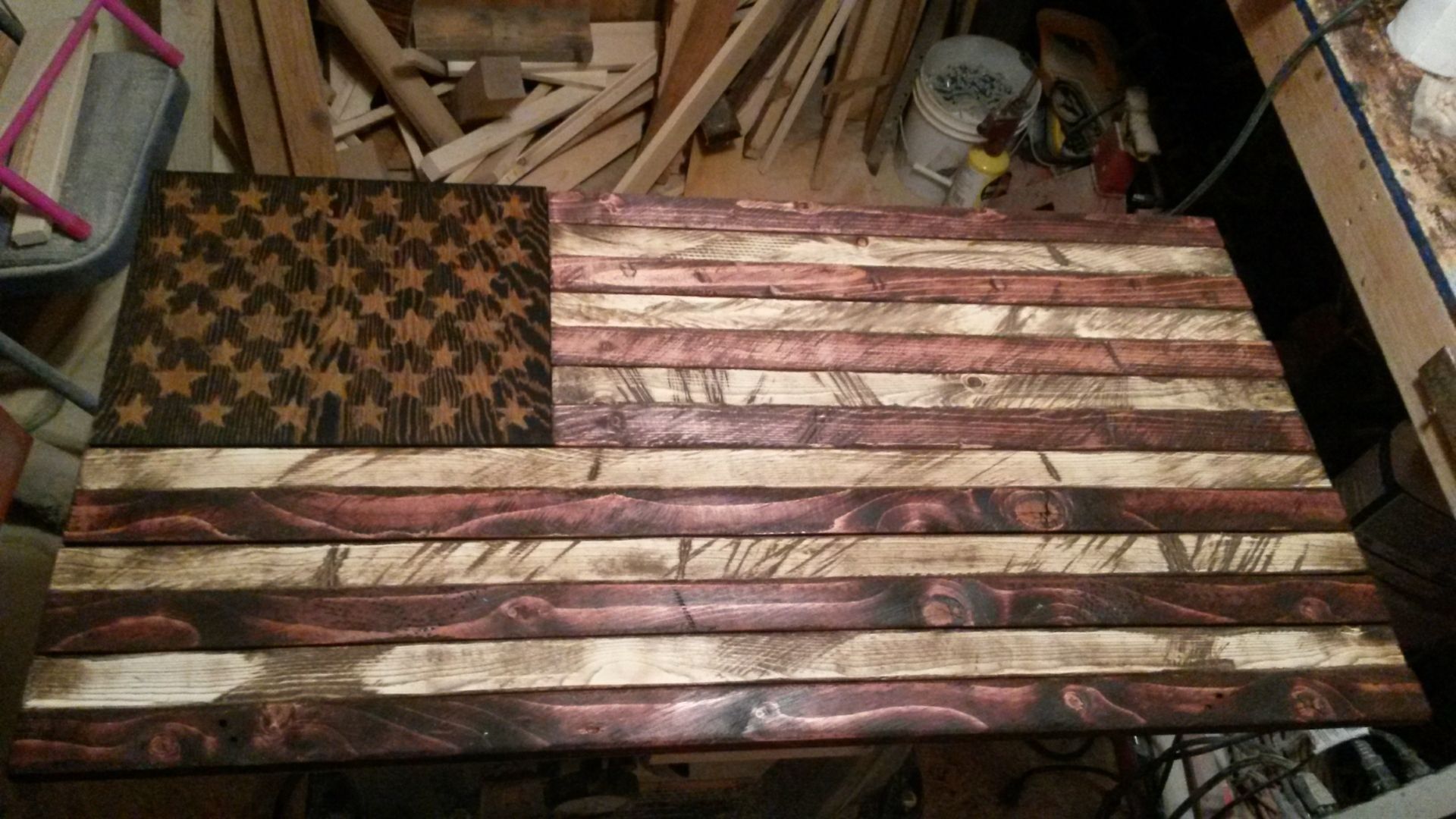 Buy A Handmade Rustic Distressed Wood American Flag, Made To Order With Regard To Most Up To Date Wooden American Flag Wall Art (View 13 of 20)