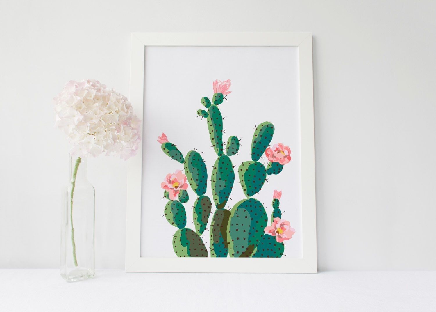 Cactus Print Succulent Printable Art Cactus Wall Art Printable 8x10 Intended For Latest Cactus Wall Art (View 1 of 20)